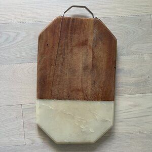 West Elm Wood and Marble Cutting Board - Retail $65